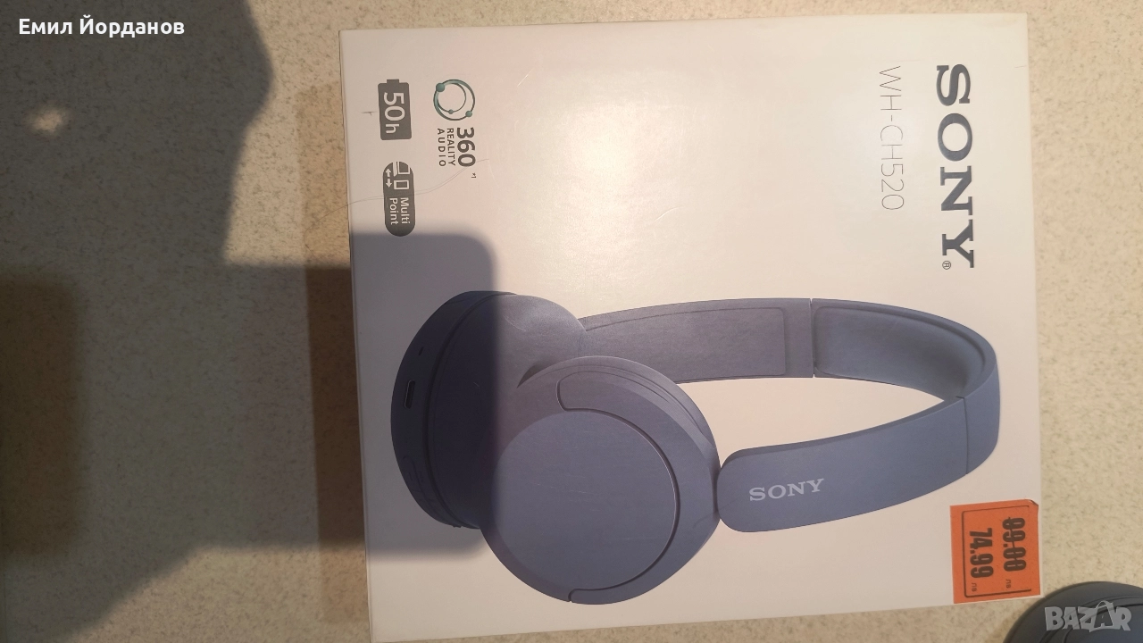 Продавам Bluetooth слушалки SONY , снимка 1