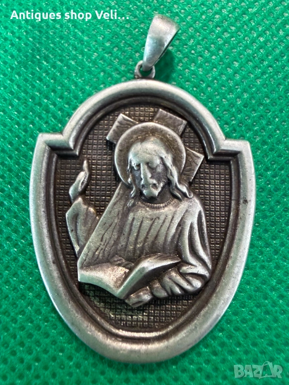 Сребърна висулка-икона №7748, снимка 1