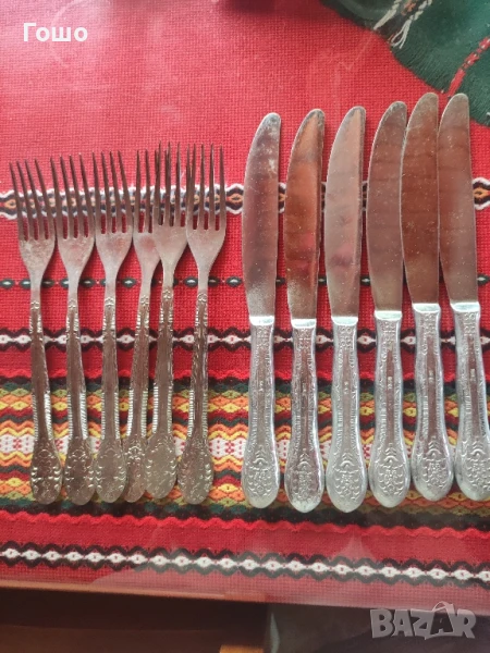 Стар комплект прибори за хранене , снимка 1