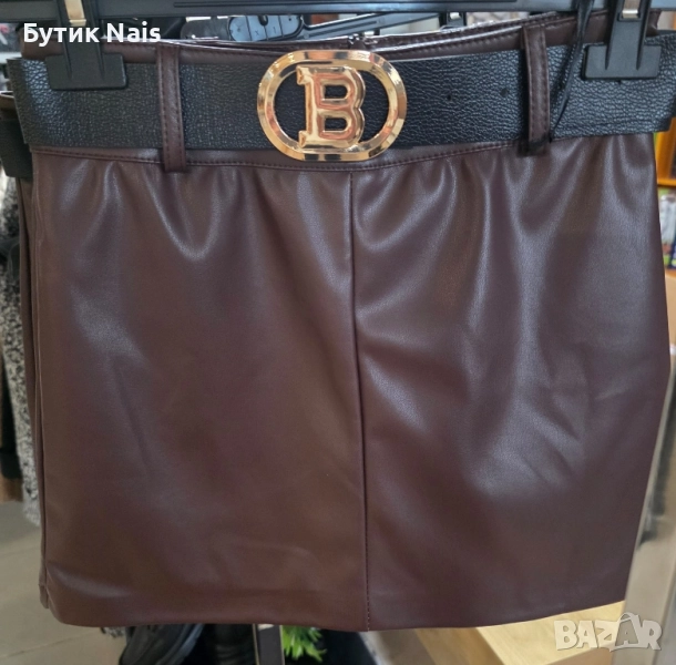 Кожен пола-панталон, снимка 1