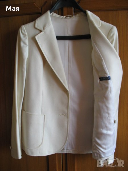 Бяло сако.Класическа кройка, снимка 1