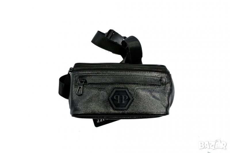 Philipp Plein бурсетка паласка естествена кожа H22, снимка 1