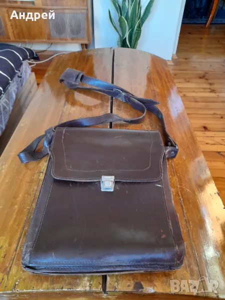 Стара кожена чанта #6, снимка 1