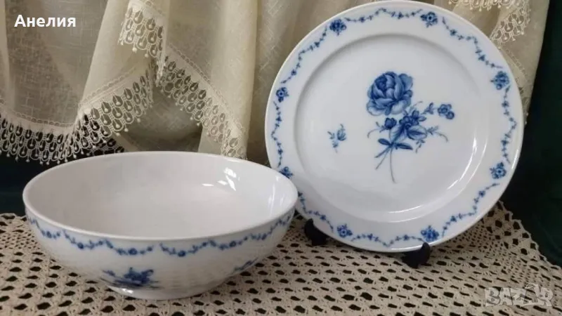 Синя роза стил рококо, снимка 1