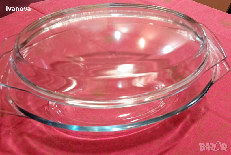 Гювеч с капак от огнеупорно стъкло“MARINEX“, снимка 1