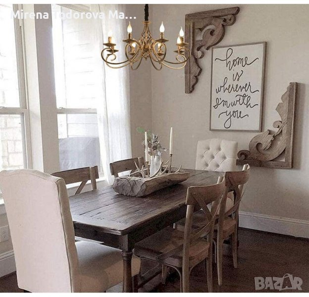 Ретро полилей Античен бронзов полилей Американски провинциален полилей, снимка 1