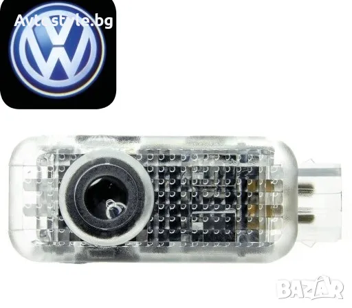 LED-Плафон за врати  с  лого за VW PASSAT B5 / B5 FL, снимка 1