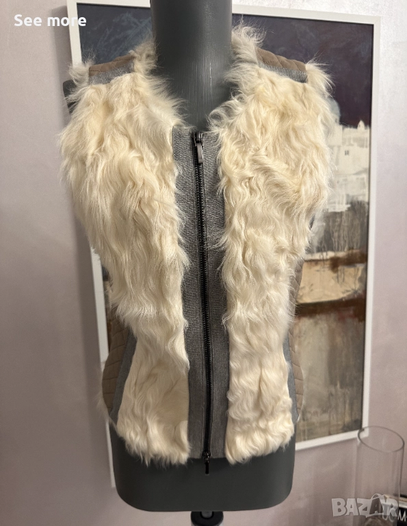 GUSTAV елек кожа с агнешка кожа S, снимка 1