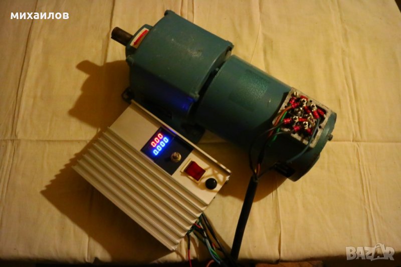 220V , 0-250 об/мин електродвигател , мотор редуктор, снимка 1