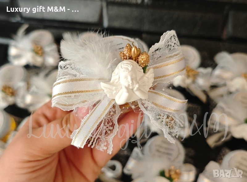 Подаръци за гости, подаръчета за гости - бурканче с мед "Ангелче", снимка 1