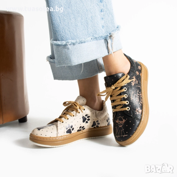 Анатомични дамски кецове от естествена кожа | Марка Tuasolea, снимка 1