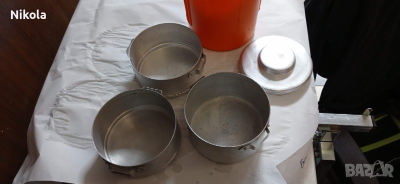 Канчета за храна - алуминиеви кутии с капак 3бр, снимка 1