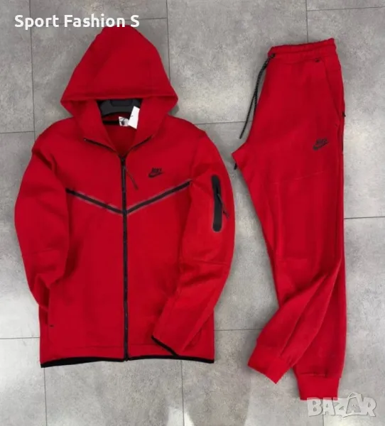 Мъжки екип Nike Tech Fleece Red, снимка 1
