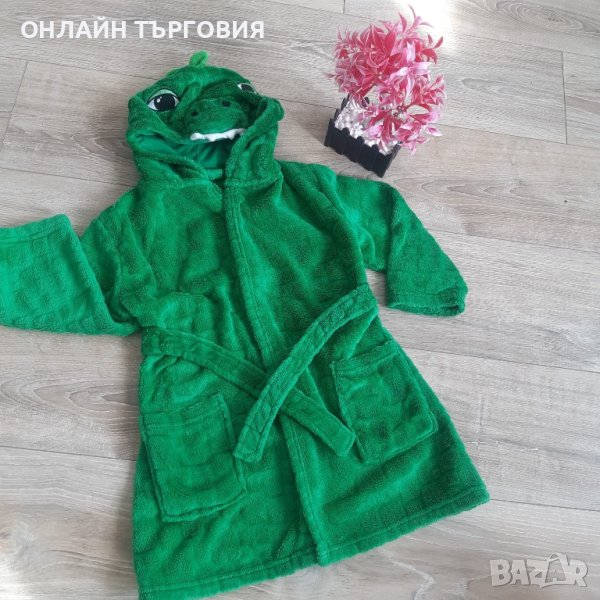 Зелен хавлиен халат, снимка 1