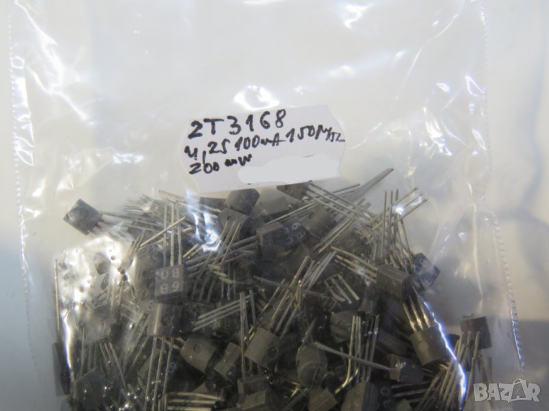 Български транзистор, транзистори 2Т3168 - si;n  ; 25V ; 100mA ; 200mW ;150Mhz, снимка 1