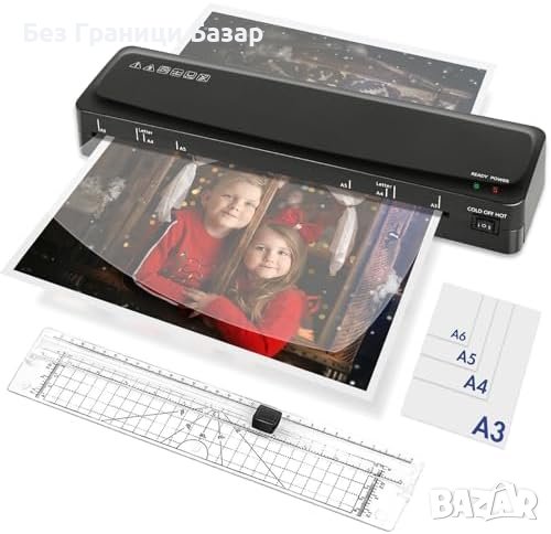 Нова Бърза A3 А4 А5  Ламинираща Машина 360мм/мин Тиха Преносима, снимка 1