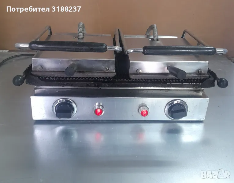 Професионалев двоен контактен грил/тостер преса, снимка 1