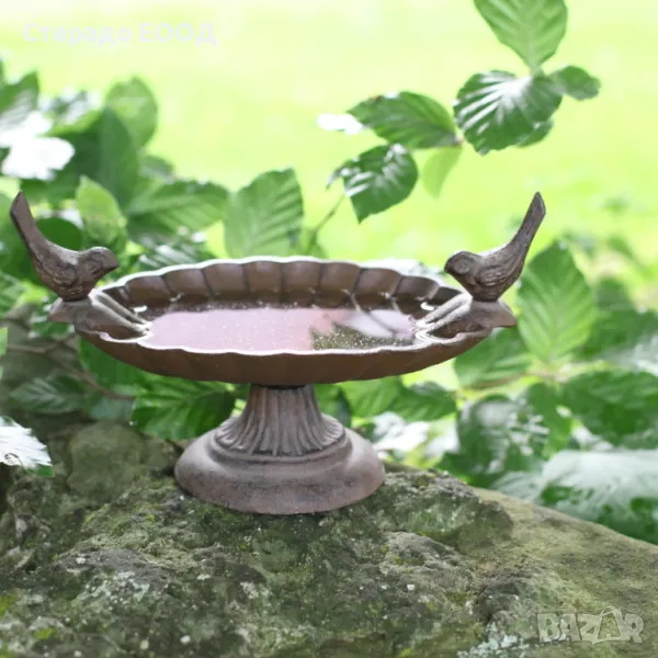 НАСТОЛНА ХРАНИЛКА ОТ ЧУГУН С ПТИЦИ, снимка 1