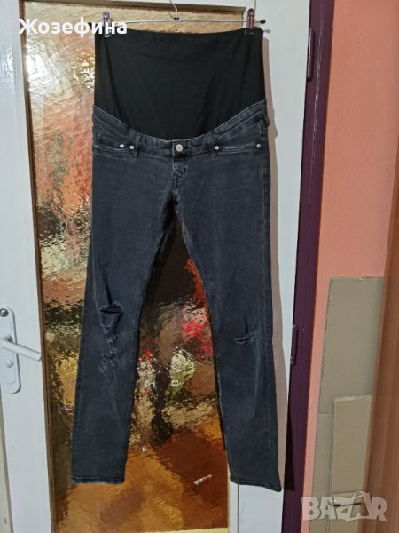 Дънки за бременни черни SDENIM - SKINNY MAMA, снимка 1