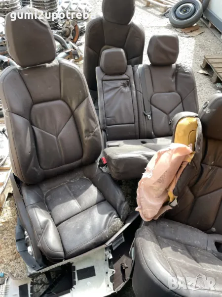 Кафяв Кожен Салон Porsche Cayenne 3.0D 92A/EG22/2012, снимка 1