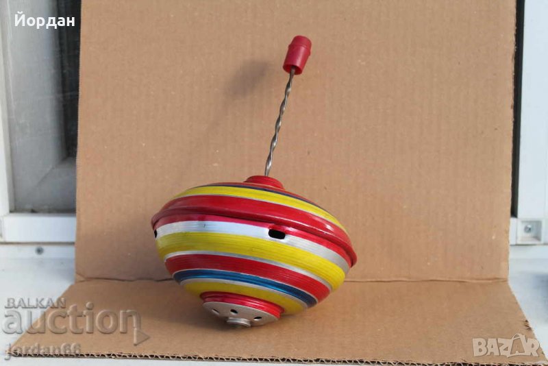 Стара алуминиева детска играчка-пумпал, снимка 1