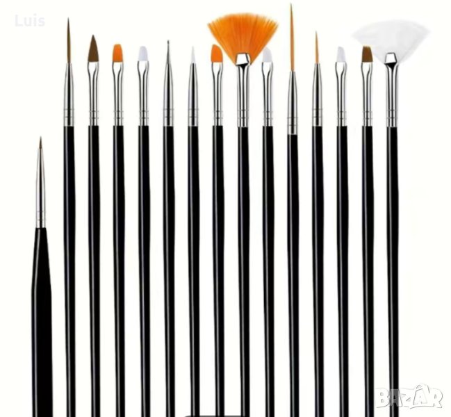 Комплект фини четки за рисуване / ноктопластика /, снимка 1