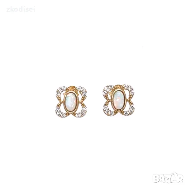 Златни обеци 1,35гр.14кр. проба:585 модел:28144-1, снимка 1