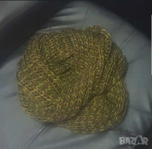 Шал-яка в маслено зелено, снимка 1