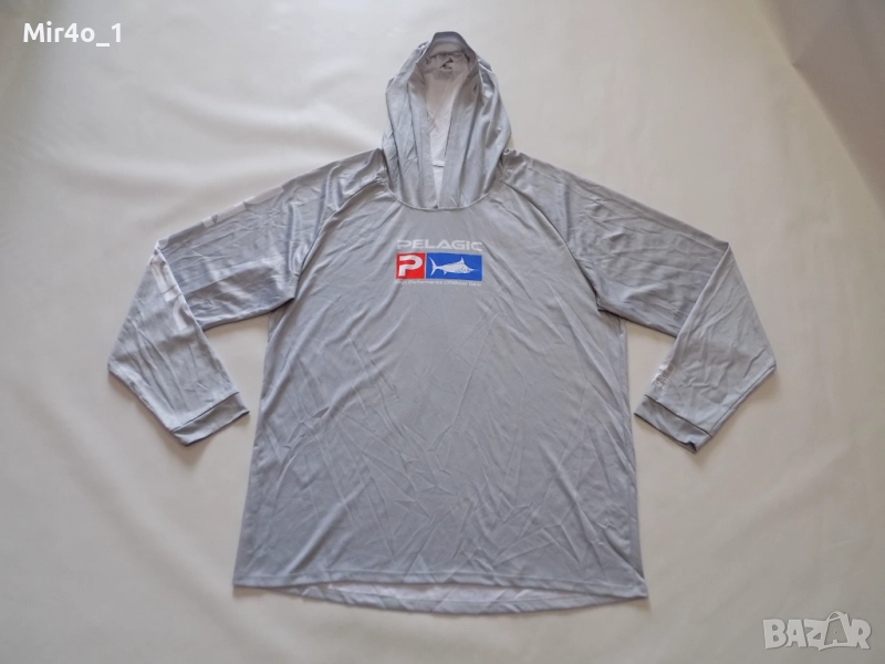 риболовна блуза pelagic 50+ upf protection екип елек горнище фанела худи суичър мъжка оригинална XXL, снимка 1