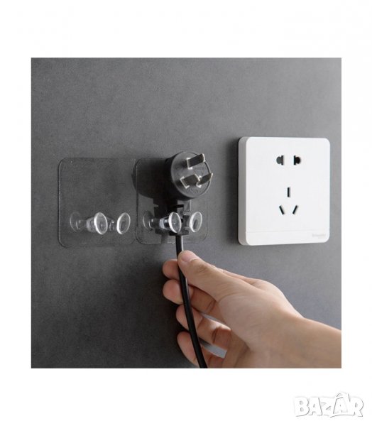 Самозалепваща поставки за щепсел - код 1960, снимка 1