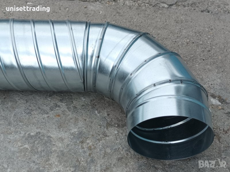 Коляно за аспирация ф160 поцинковано, снимка 1