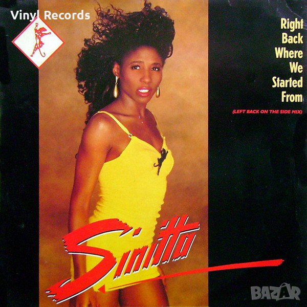 Sinitta ‎– Right Back Where We Started From ,Vinyl , 12",, снимка 1