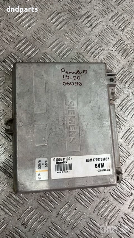 Компютър Renault 19 1.7i 1990г. S100811102 7700731802 , снимка 1