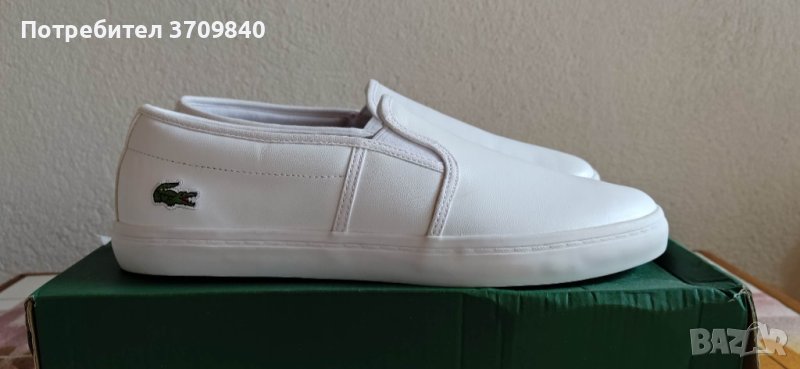 Lacoste Gazon white leather, снимка 1