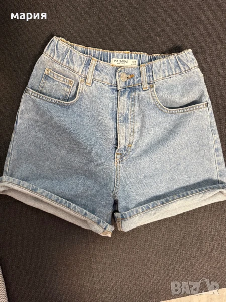 Дънкови панталонки Pull&Bear 34 размер, снимка 1