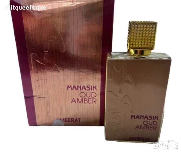 Арабски парфюм Ameerat Manasik Oud Amber 100мл, снимка 1