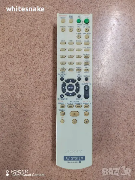 SONY RM-AAU002 , Дистанционно за аудио системи , снимка 1