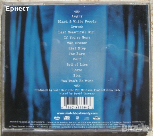 алтернатив/пост-гръндж Matchbox Twenty - Mad Season CD, снимка 2 - CD дискове - 32528462