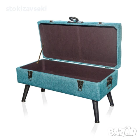 Табуретка тип куфар, 3 цвята, снимка 4 - Дивани и мека мебел - 51235300