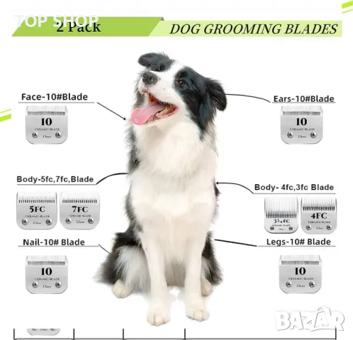 Разглобяеми керамични ножчета за подстригване на домашни кучета, снимка 4 - За кучета - 49866165