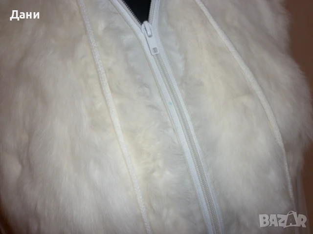 Жилетка Jennyfer J със заешка кожа, снимка 4 - Жилетки - 50690938