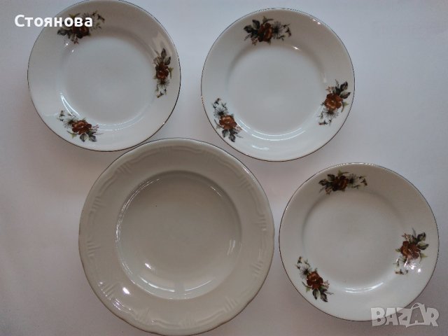 Порцеланови български чинии, снимка 1 - Чинии - 37857942