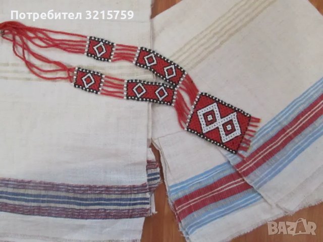 Антикварни кенарени кърпи и колие мъниста-за носия, снимка 5 - Антикварни и старинни предмети - 48928338