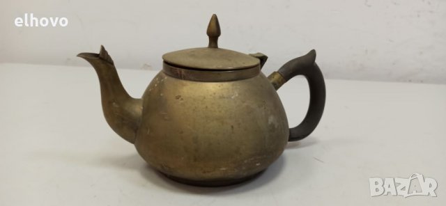 Месингов чайник, снимка 1 - Антикварни и старинни предмети - 32717567
