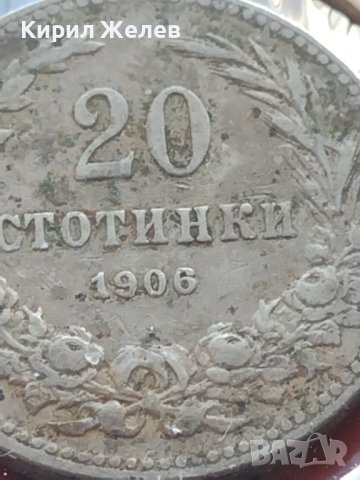 Монета 20 стотинки 1906г. Стара рядка над СТОГОДИШНА за КОЛЕКЦИОНЕРИ 32887, снимка 3 - Нумизматика и бонистика - 43164426