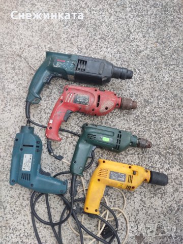 [Всичко за 100лв] Бормашина дрелка metabo, einhell, black&decker, eltos и перфоратор bocsh 