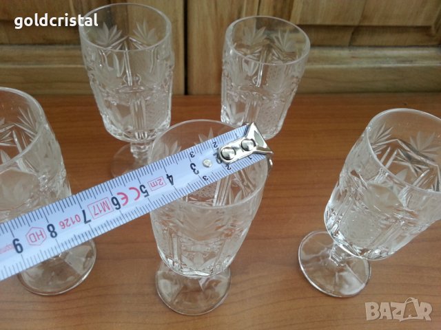 Кристални чаши , снимка 2 - Антикварни и старинни предмети - 37544713
