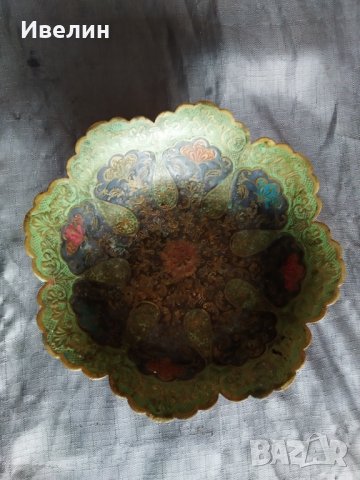 месингов купа,фруктиера, снимка 3 - Антикварни и старинни предмети - 28858902