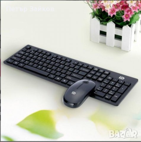 комбинация от клавиатура и мишка Безшумни клавиши с Nano USB Rec, снимка 1 - Клавиатури и мишки - 38967885