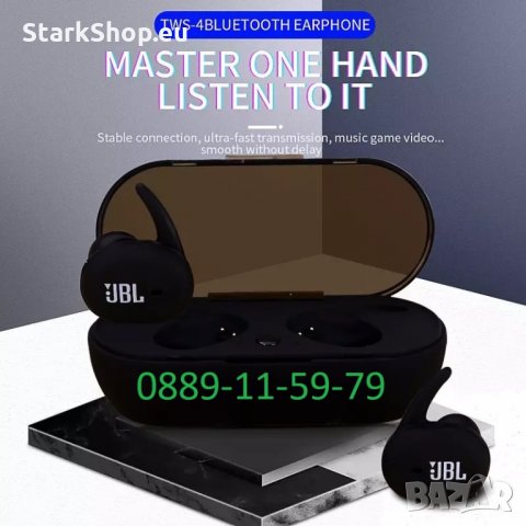Безжични bluetooth слушалки тип JBL – TWS4, снимка 3 - Слушалки и портативни колонки - 28784733